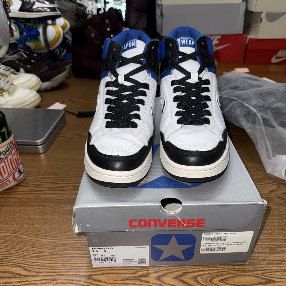 Size 7.5 - Converse Fragment Design x Weapon High Sport Royal BS529 - Picture 1 of 5